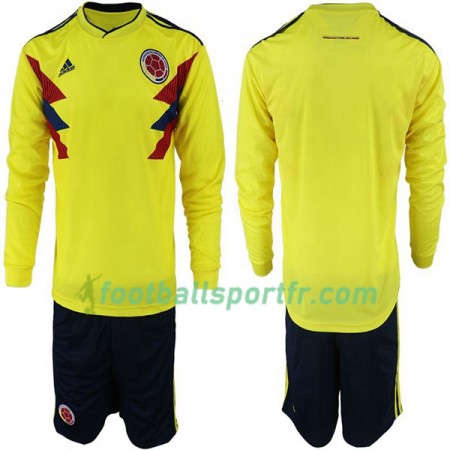 Tenue Colombie Enfant Domicile Coupe du monde 2018 Maillot de Foot ML